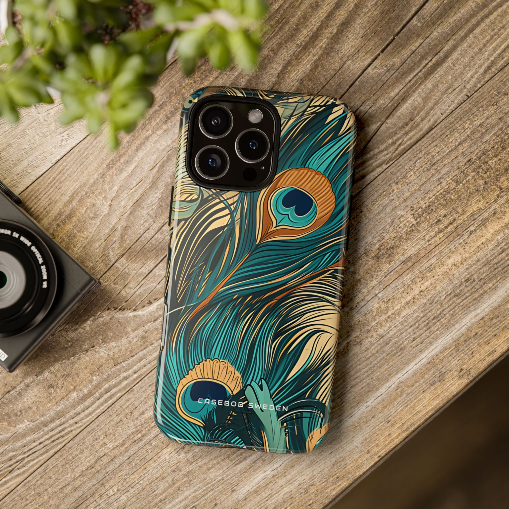 Art Nouveau Peacock Elegance iPhone 16 - Tough Phone Case