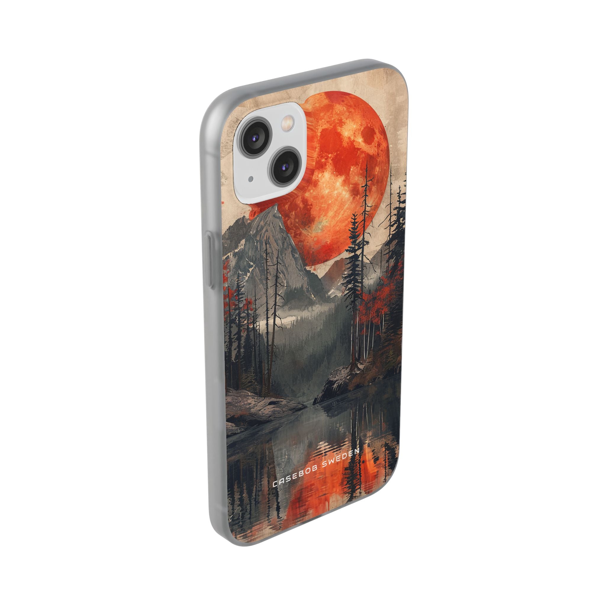 Celestial Glow Over Reflective Landscape iPhone 14 - Flexi Phone Case