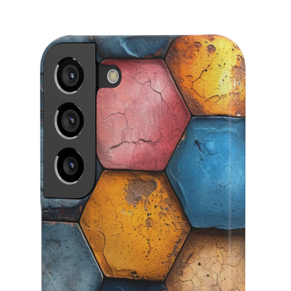 Rustic Geometric Tiles - Slim Samsung S22 Phone Case