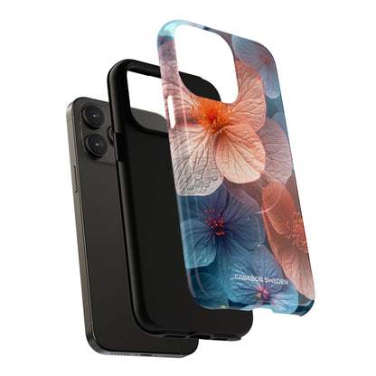 Peach Blossom Serenity - Tough + MagSafe® iPhone 14 Phone Case