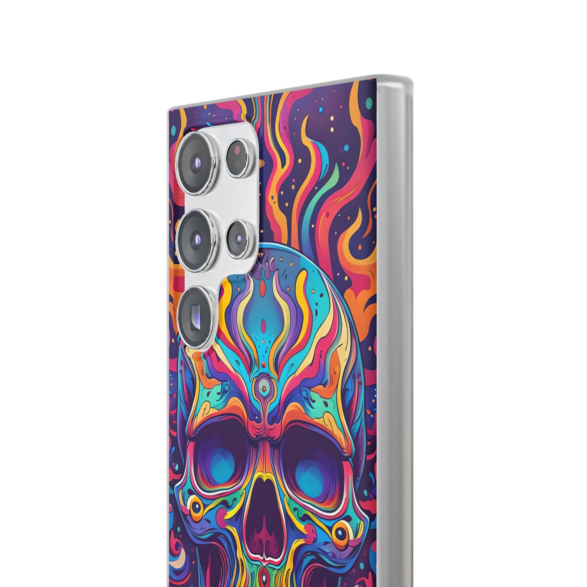 Flaming Skull Samsung S23 Ultra Case - Soft