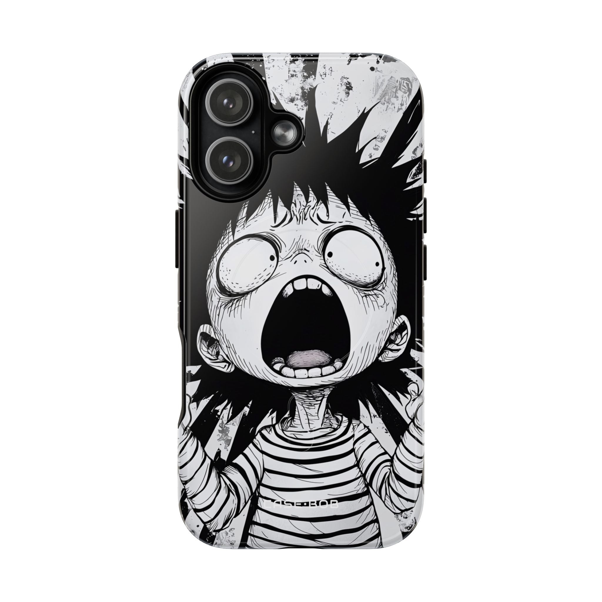 Screaming Stripes iPhone 17 Case - Tough+