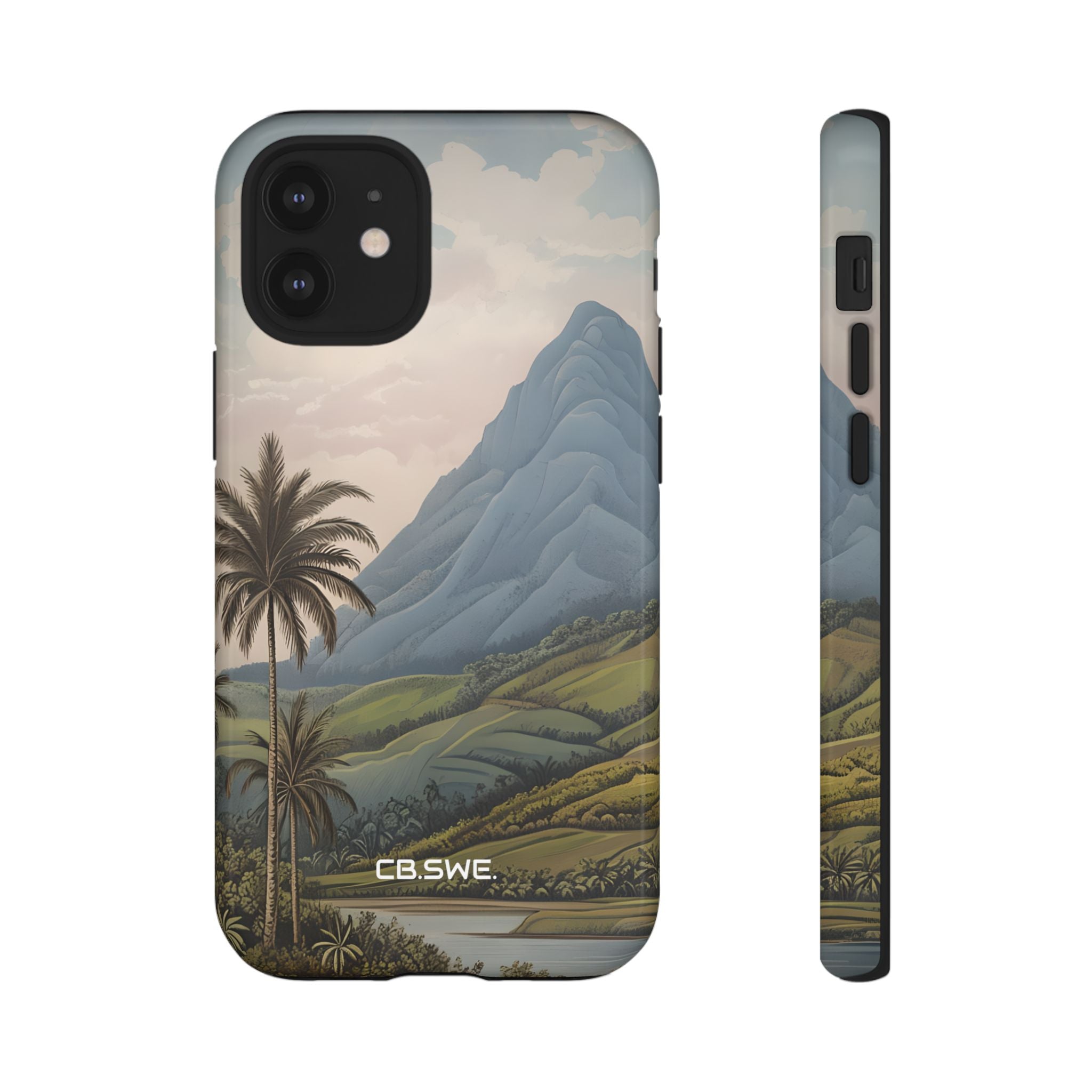 Tropical Serenity Landscape Palm Trees iPhone 12 - Tough