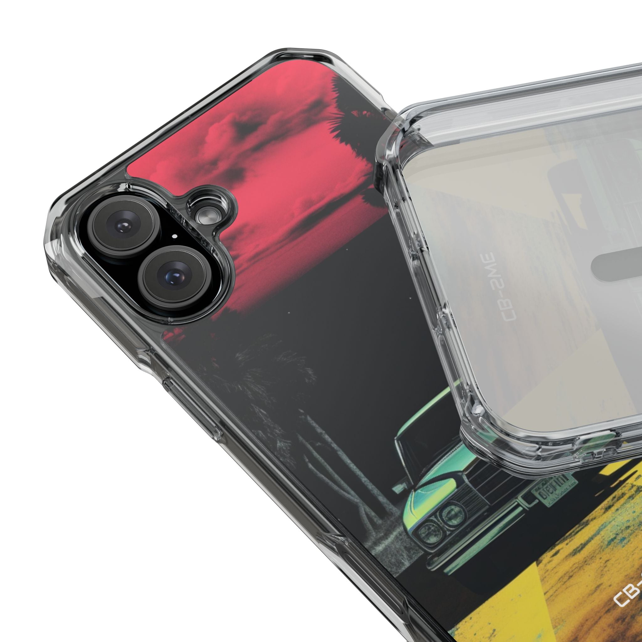 Retro Futuristic Nightscape iPhone Case - Impact