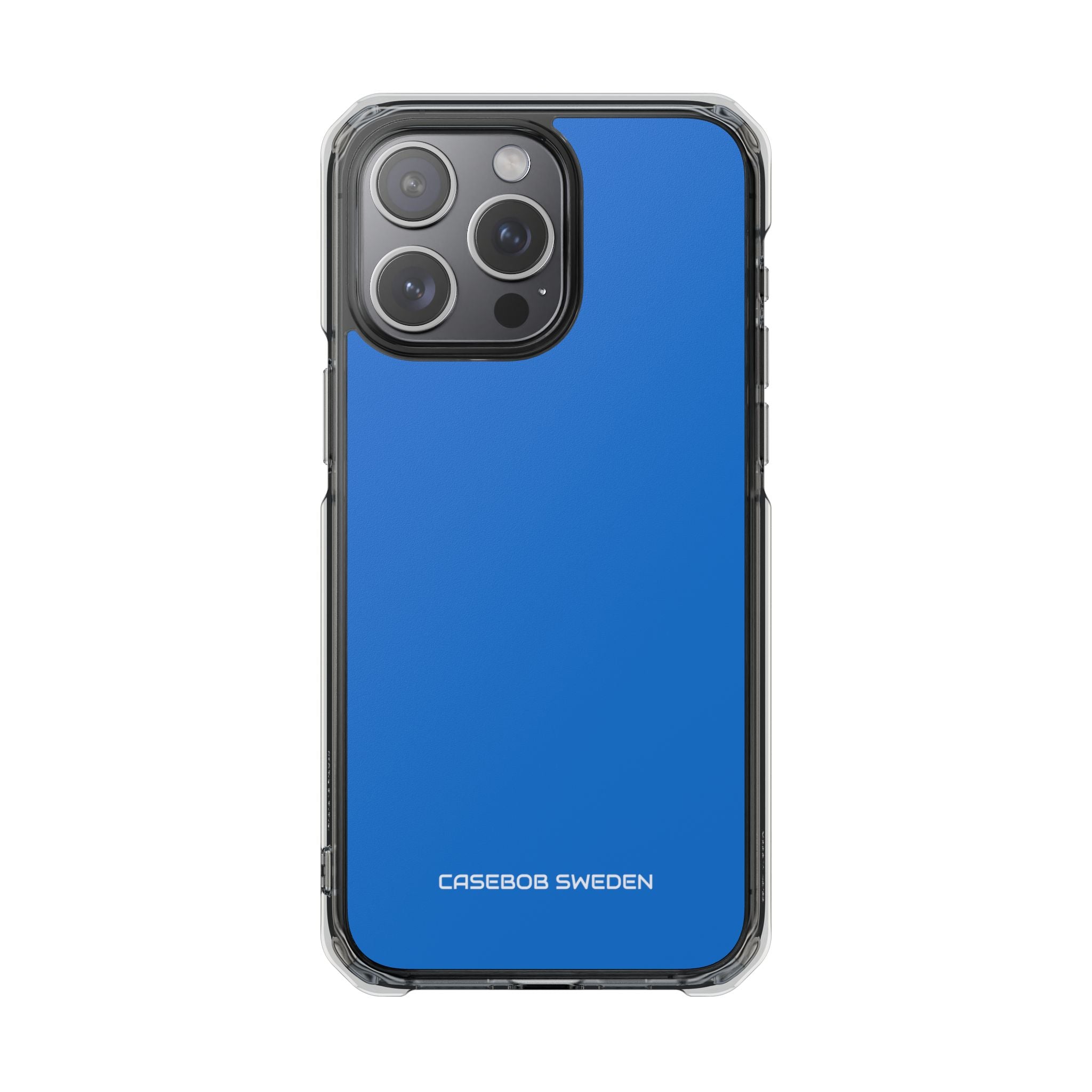 Bright Navy Blue - Clear Impact iPhone 15 Phone Case