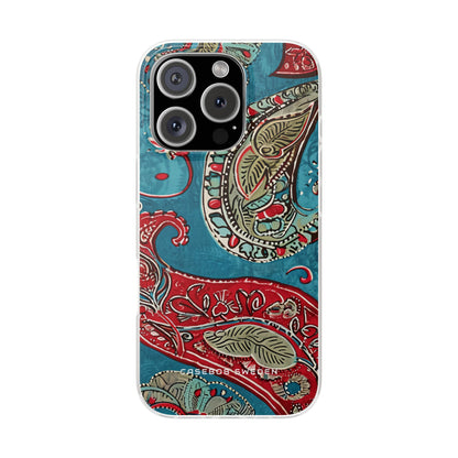 Vintage Paisley Elegance iPhone 16 - Flexi Phone Case