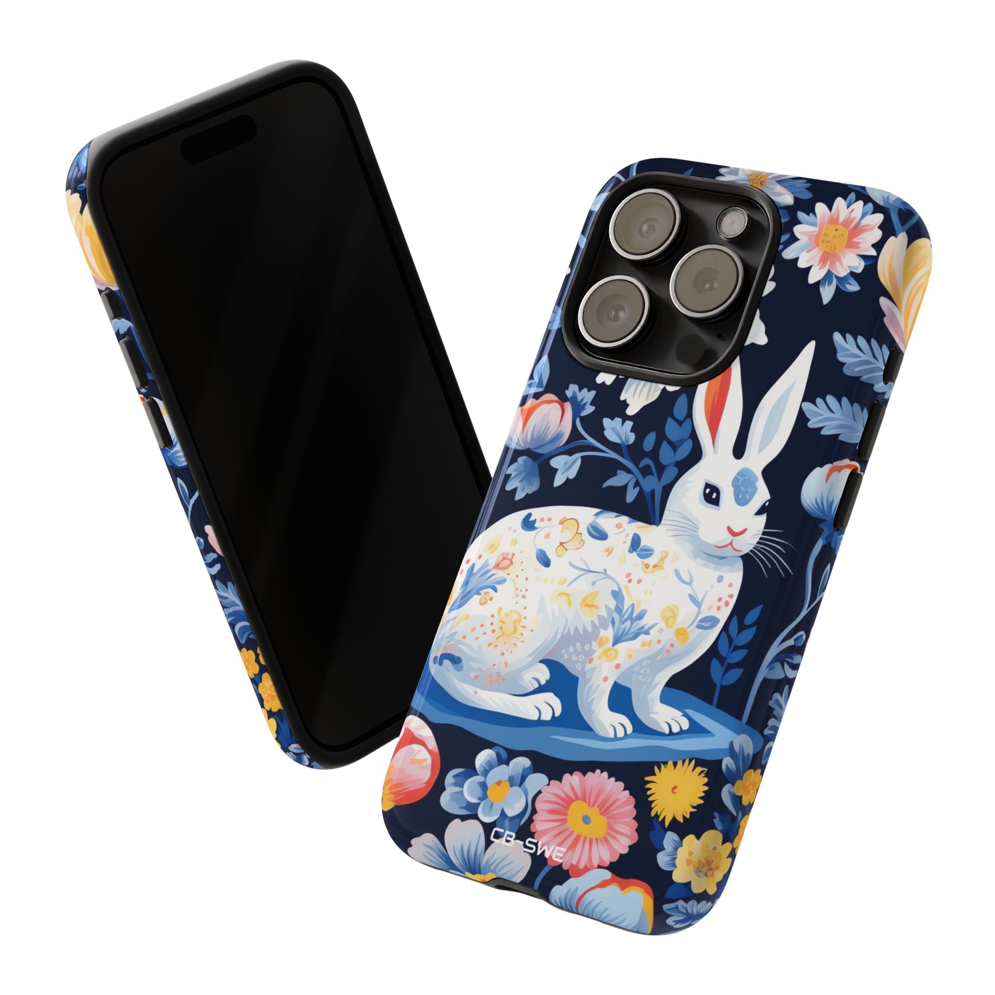 Floral Rabbit Dances - iPhone Case