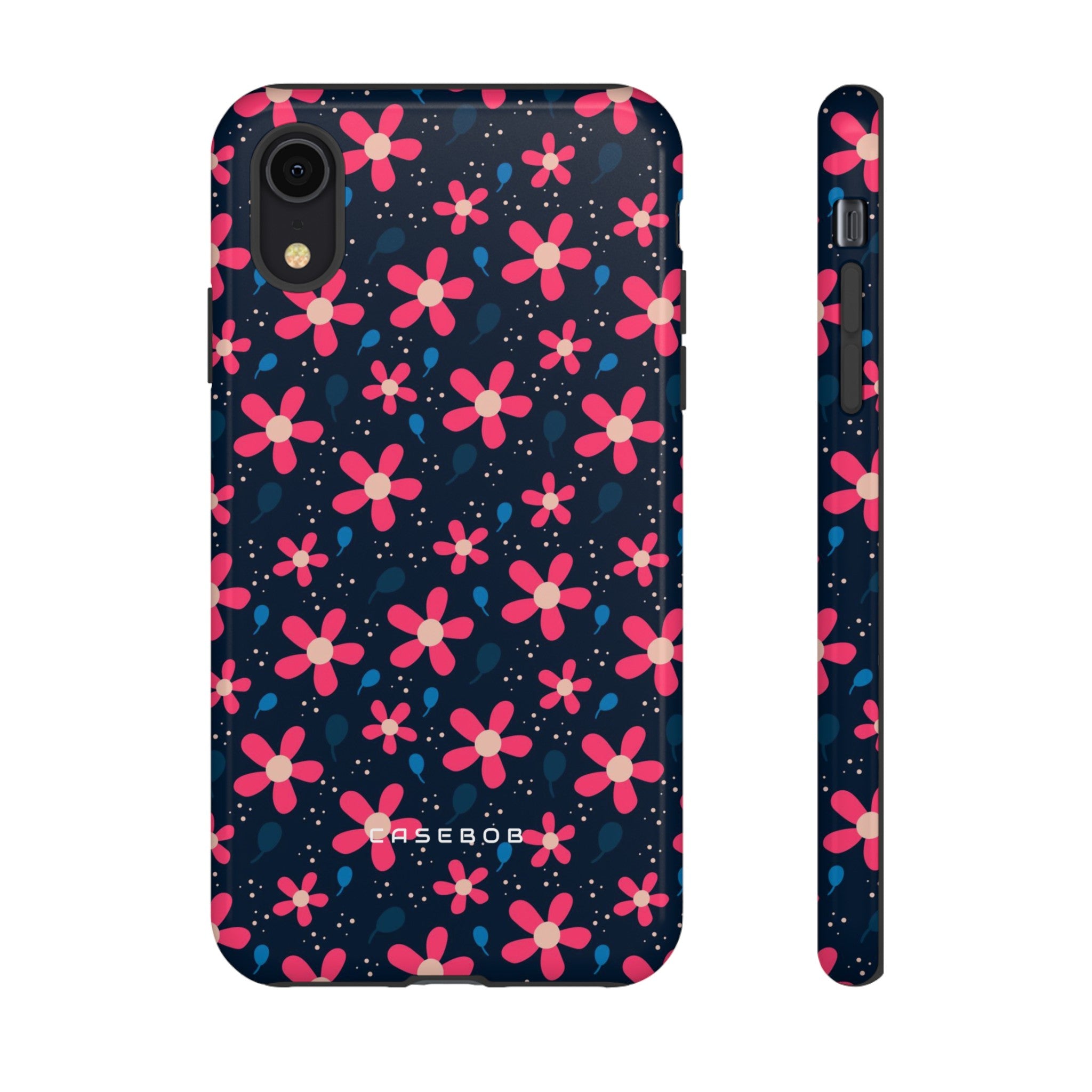 Pink Flower Pattern - Protective Phone Case