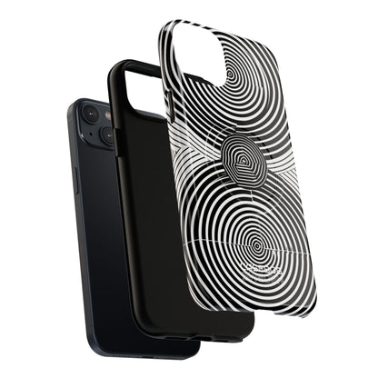Monochrome Spiral Motion iPhone 14 - Tough+