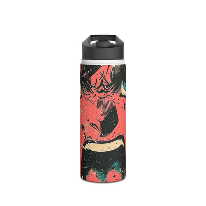 Shouting Face Burst - Stainless Steel Water Bottle