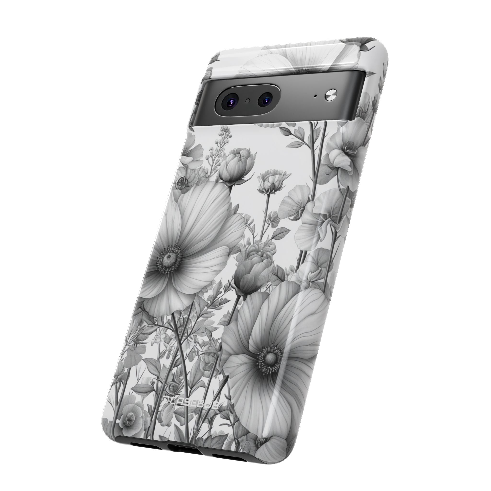 Monochrome Flora - Phone Case for Google Pixel