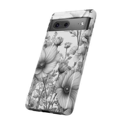 Monochrome Flora - Phone Case for Google Pixel