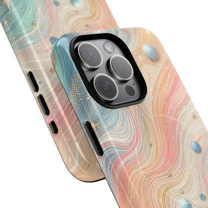 Iridescent Swirls iPhone 15 Pro Max Case - Tough+