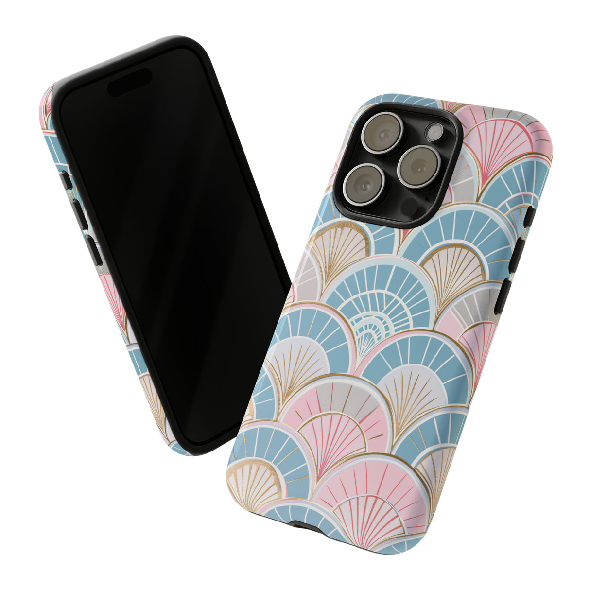 Art Deco Floral Fusion - Protective Phone Case