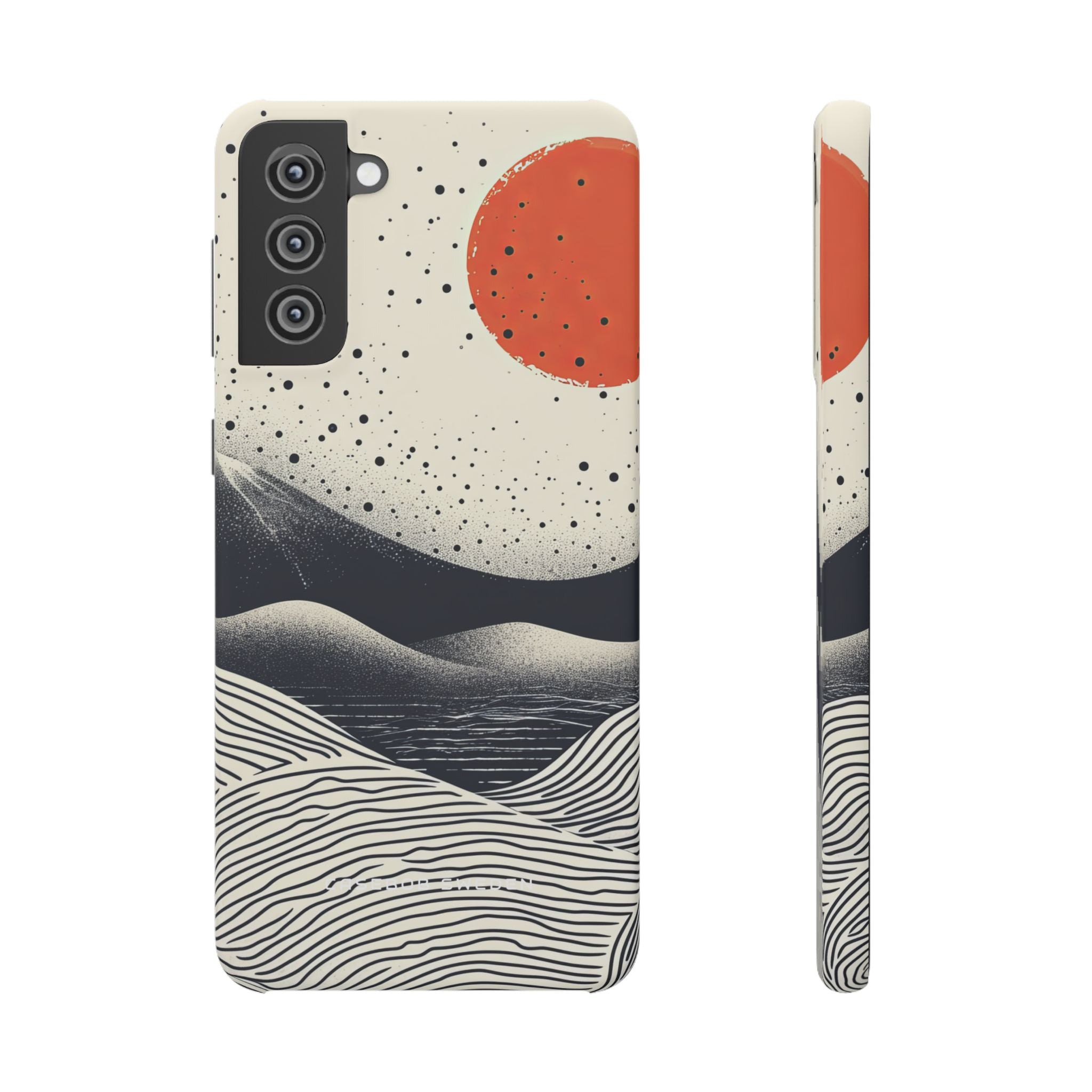 Red Sun Over Flowing Horizons Samsung S21 - Slim Phone Case