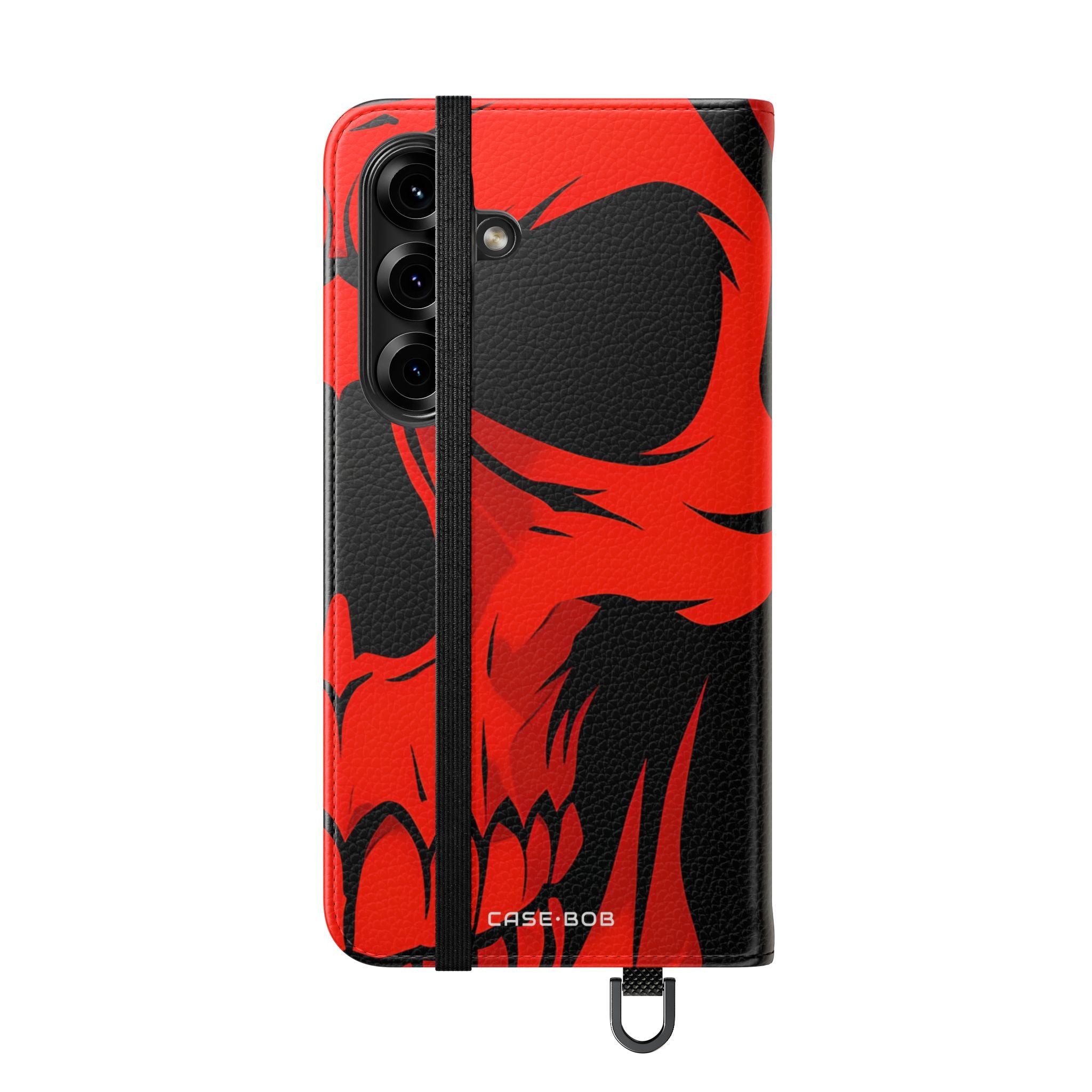 Dual Skulls RoodBlauw - Samsung S25 Case - Portemonnee