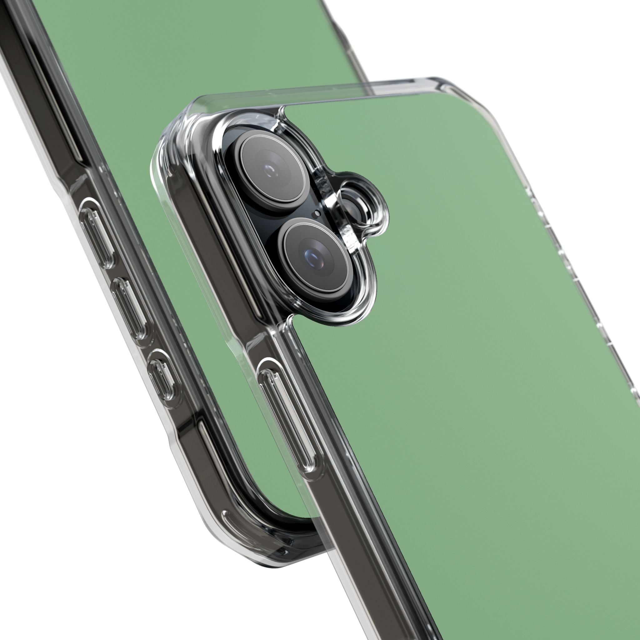 Dark Sea Green iPhone 16 - Clear Impact Phone Case