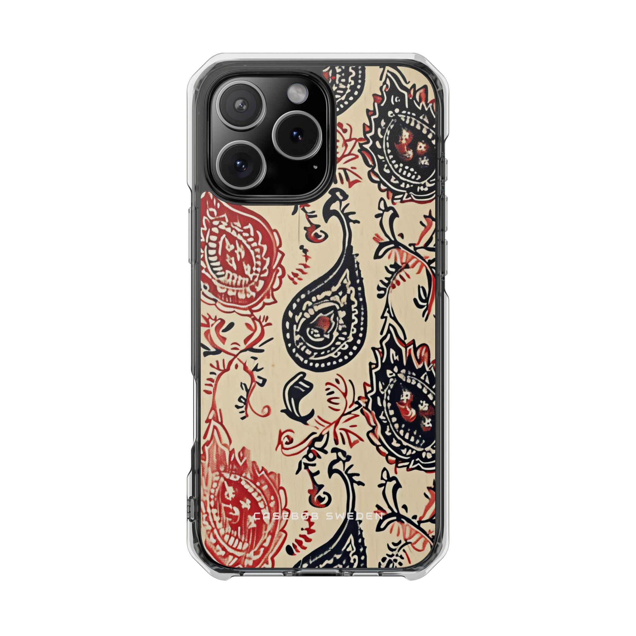 Vintage Paisley Elegance iPhone 16 - Clear Impact Phone Case