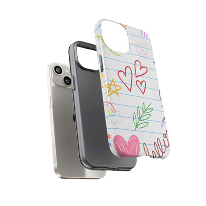 Hearts Dance Happily - iPhone Case