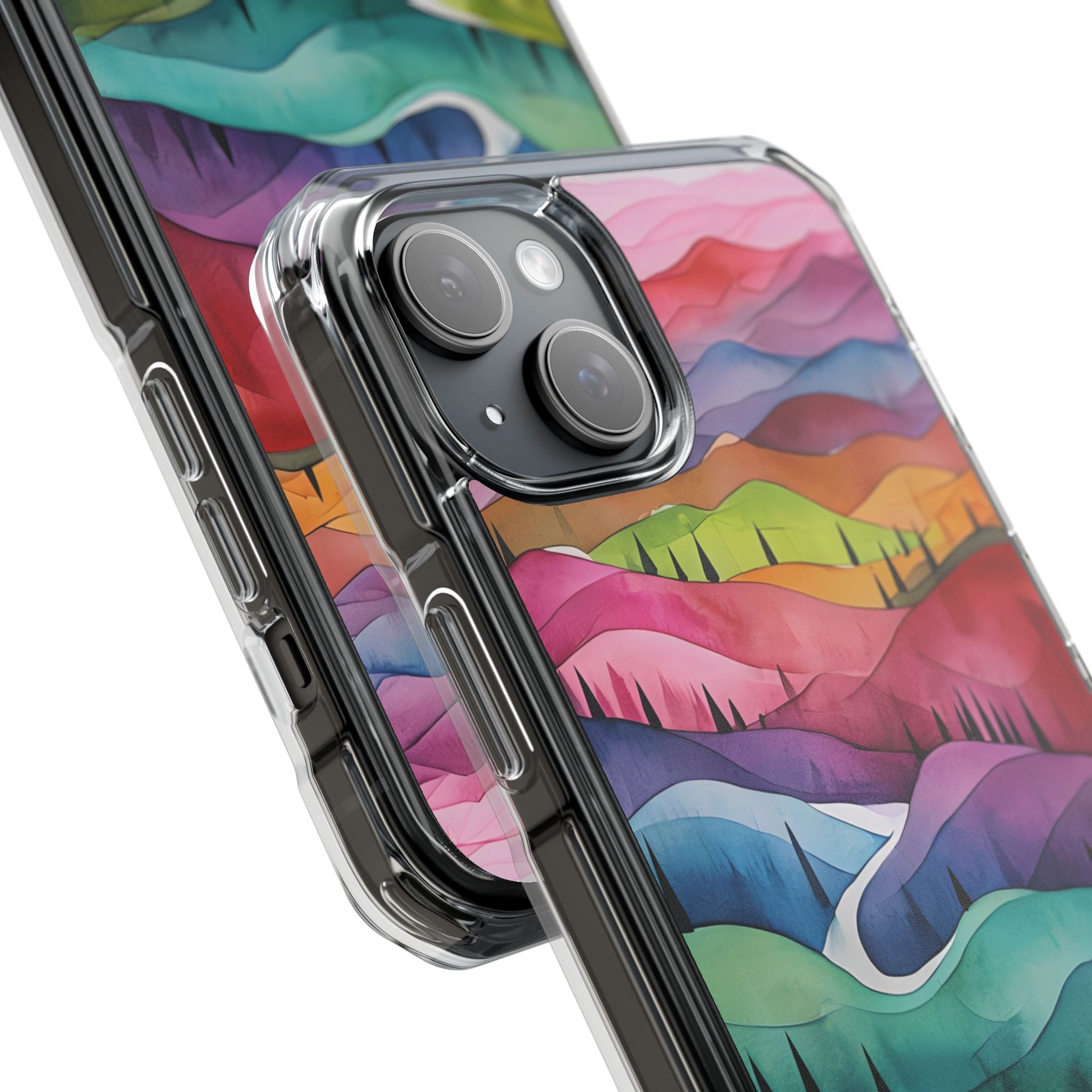 Whimsical Colorful Valleys iPhone Case - Impact