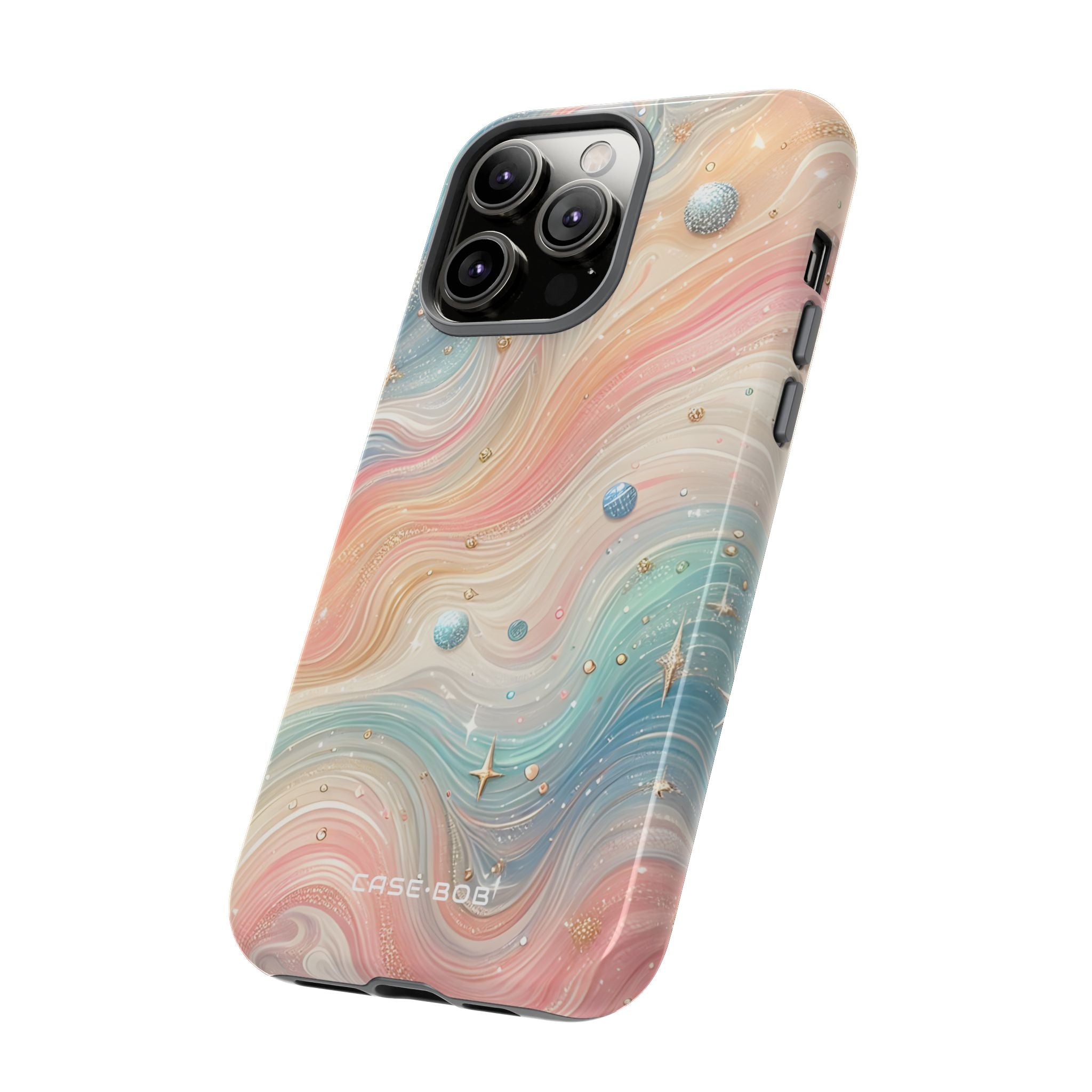 Iridescent Swirls iPhone 14 Pro Max Case - Tough