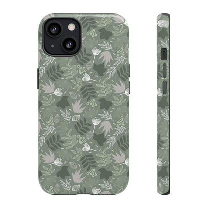 Jungle Green Leaf - Protective Phone Case