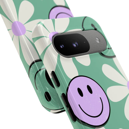 Playful Retro Blooms - Google Pixel Case