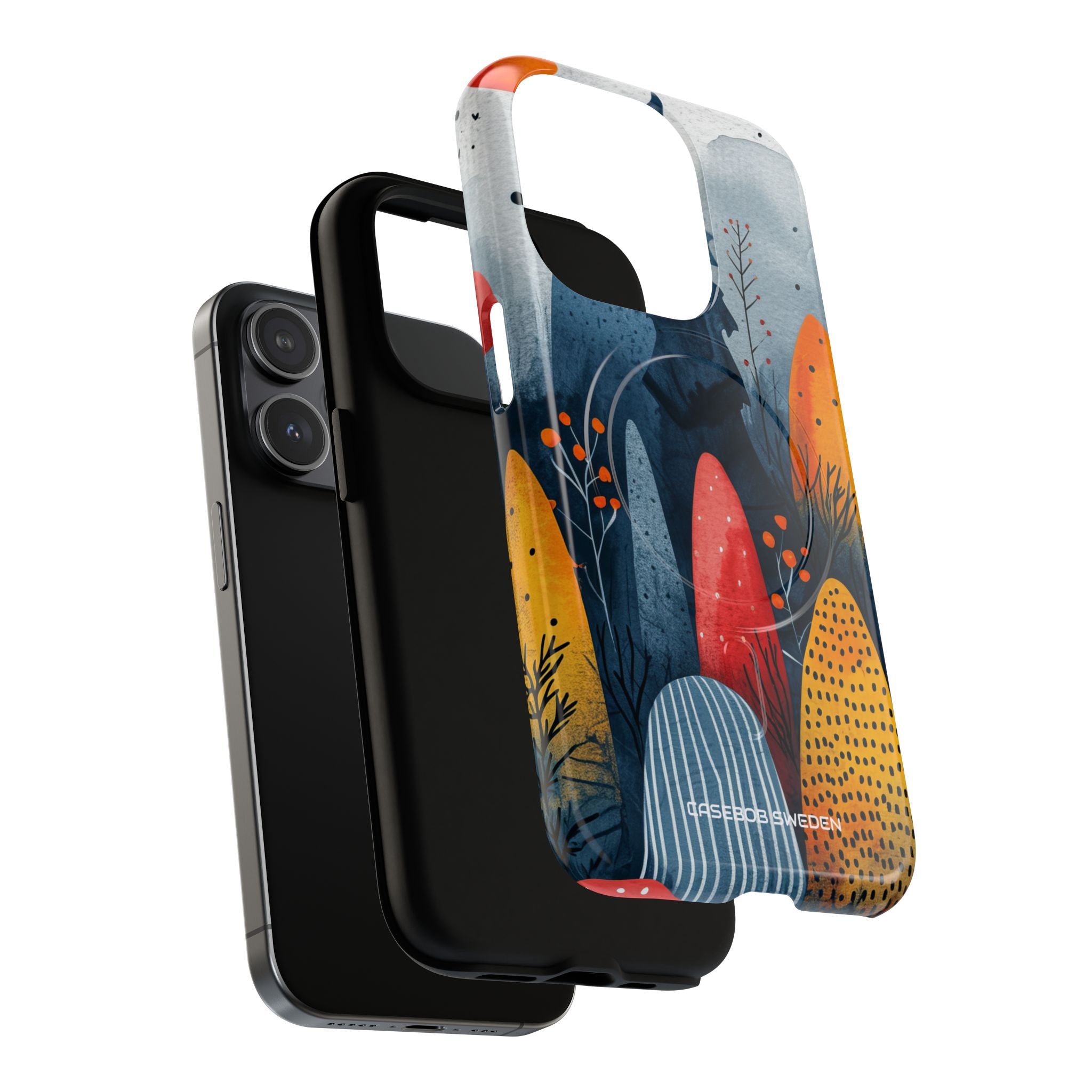 Whimsical Nature - Tough + MagSafe® iPhone 15 Phone Case