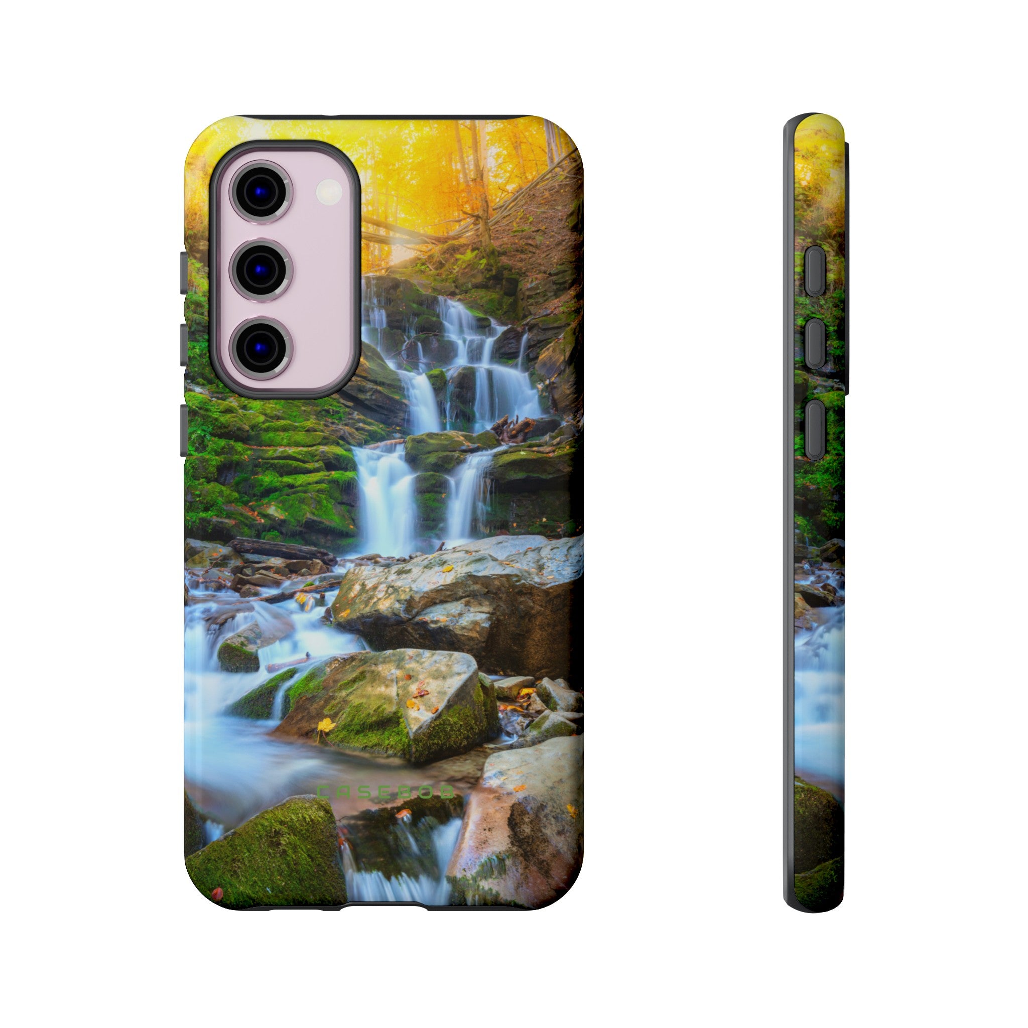 Autumn Mountain Waterfall - Protective Phone Case