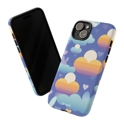 Bunnies Dance Among Clouds - iPhone Case