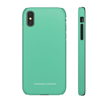 Mittleres Aquamarinblaues iPhone X - Schlanke Handyhülle