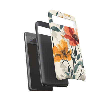 Elegant Floral Harmony Google Pixel 7 - Tough Phone Case