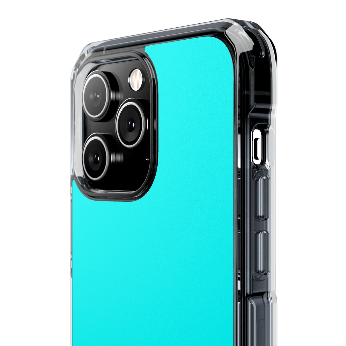 Cyan Blue | Phone Case for iPhone (Clear Impact Case - Magnetic)