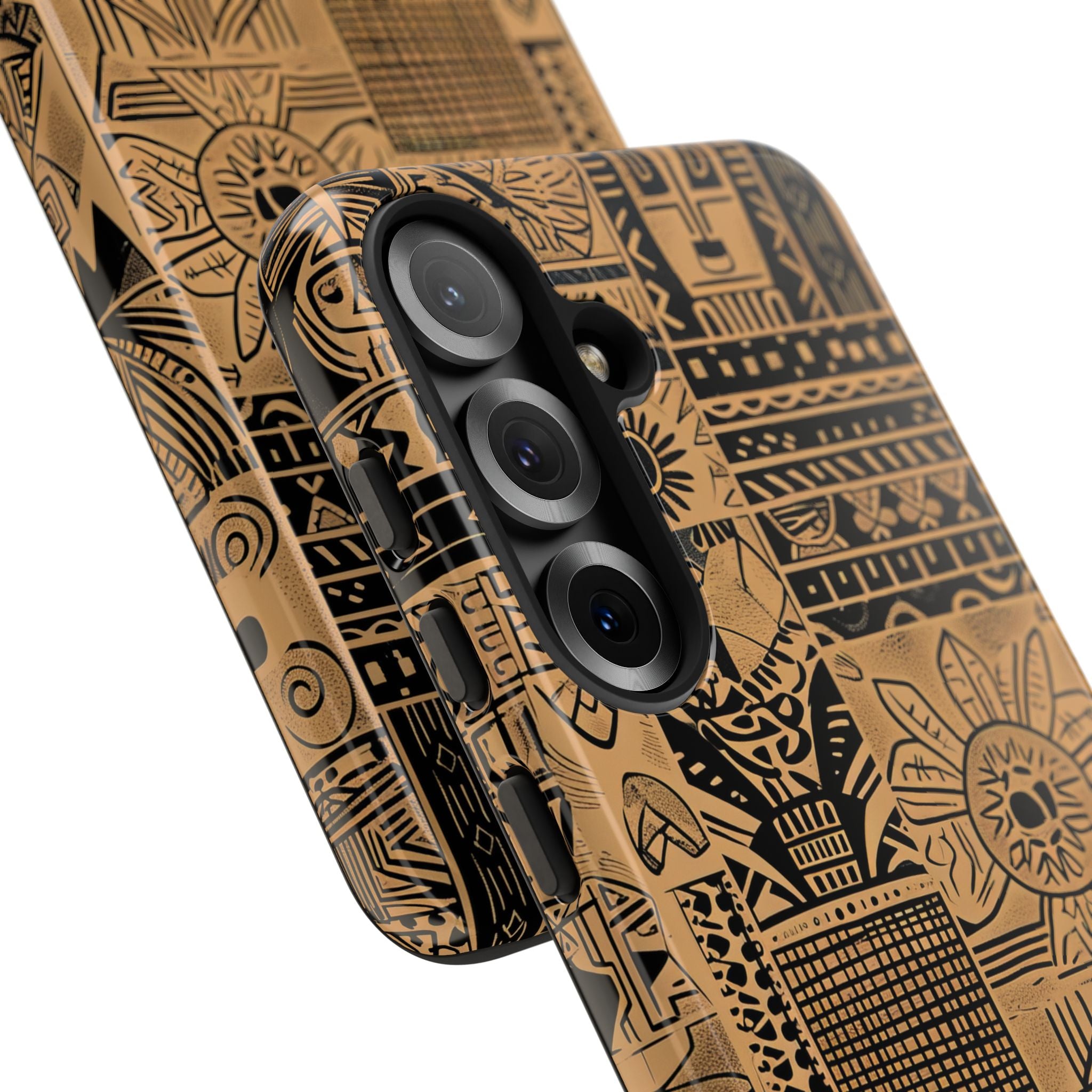 Tribal Faces Samsung S25 Case - Tough