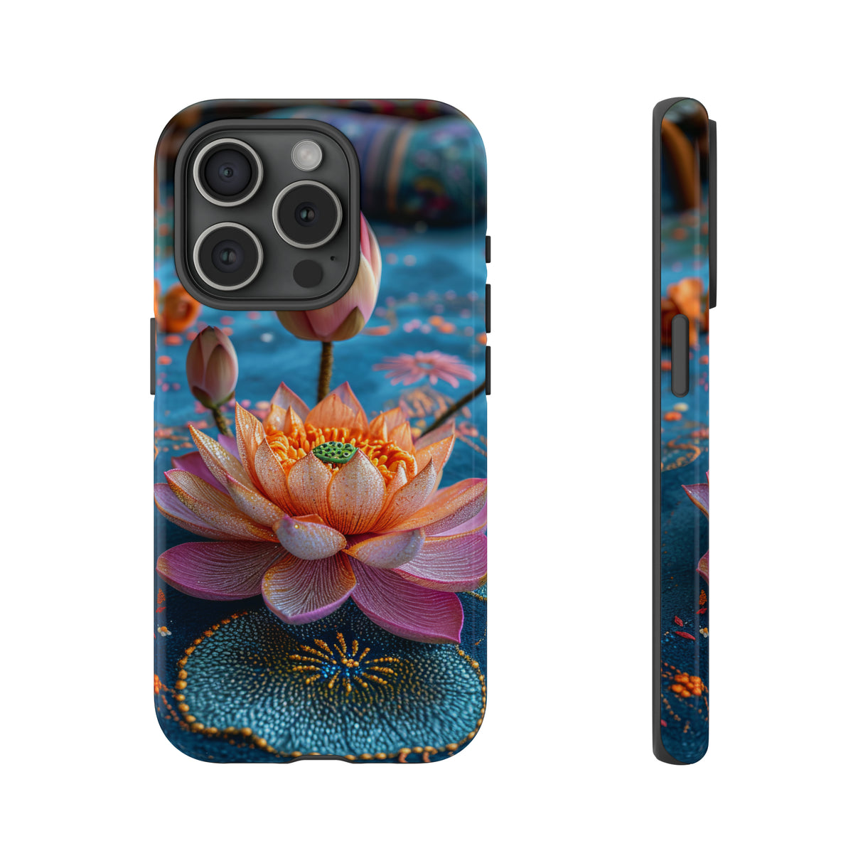 Water Rose Mandala Bliss - Protective Phone Case