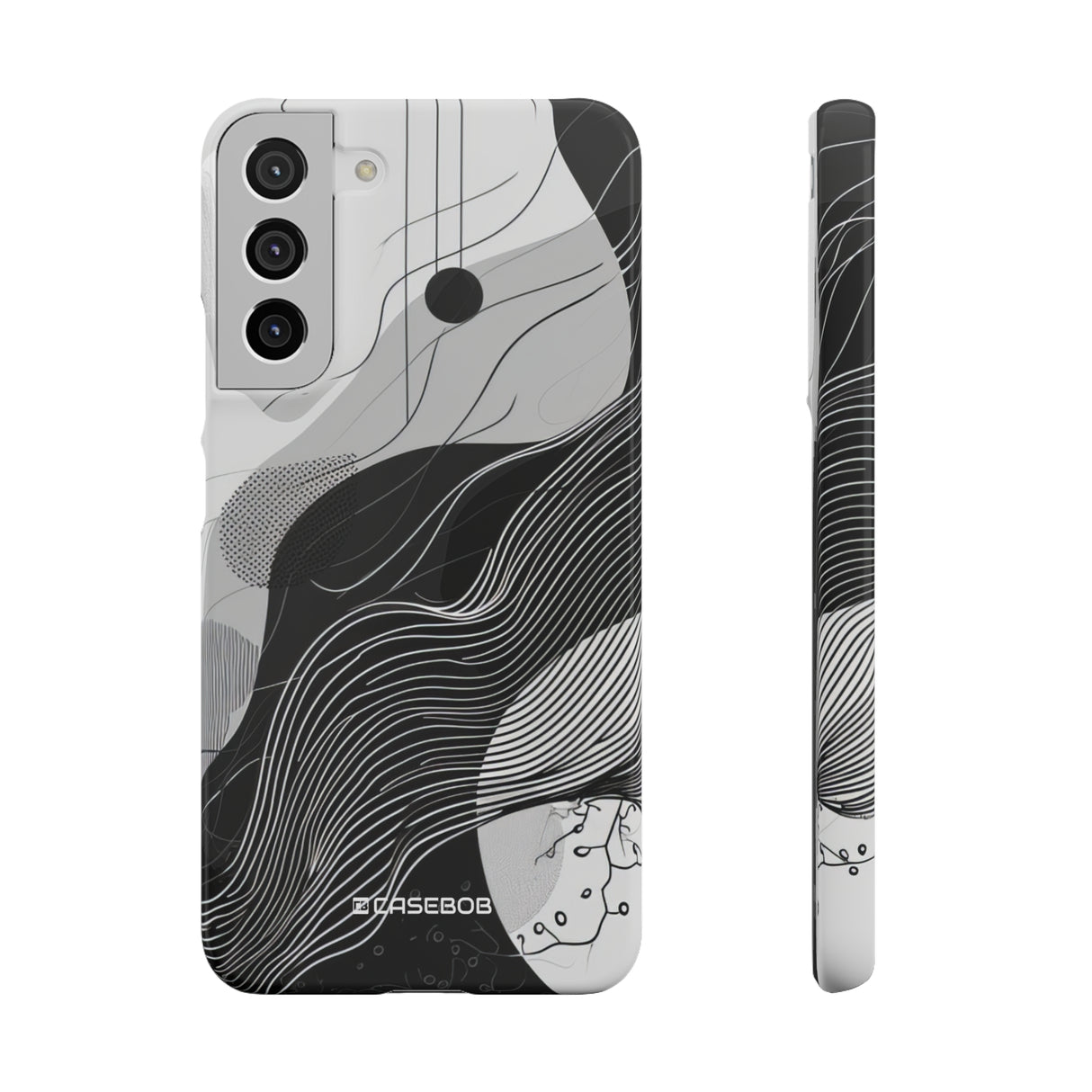 Monochrome Elegance | Slim Phone Case for Samsung