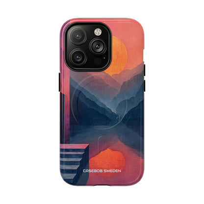 Surreal Sunset Landscape - Tough + MagSafe® iPhone 14 Phone Case