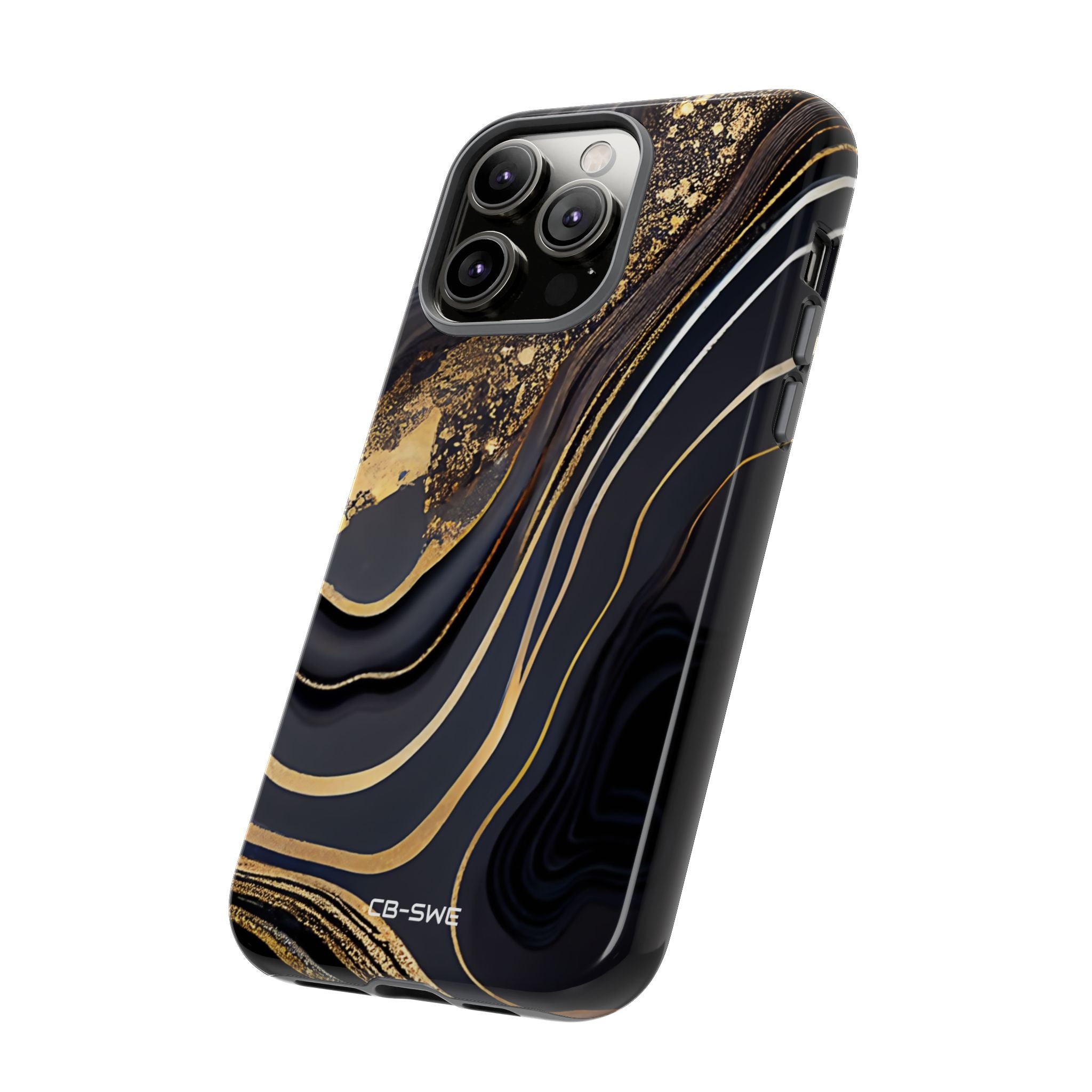 Elegant Gold Streams - iPhone Case