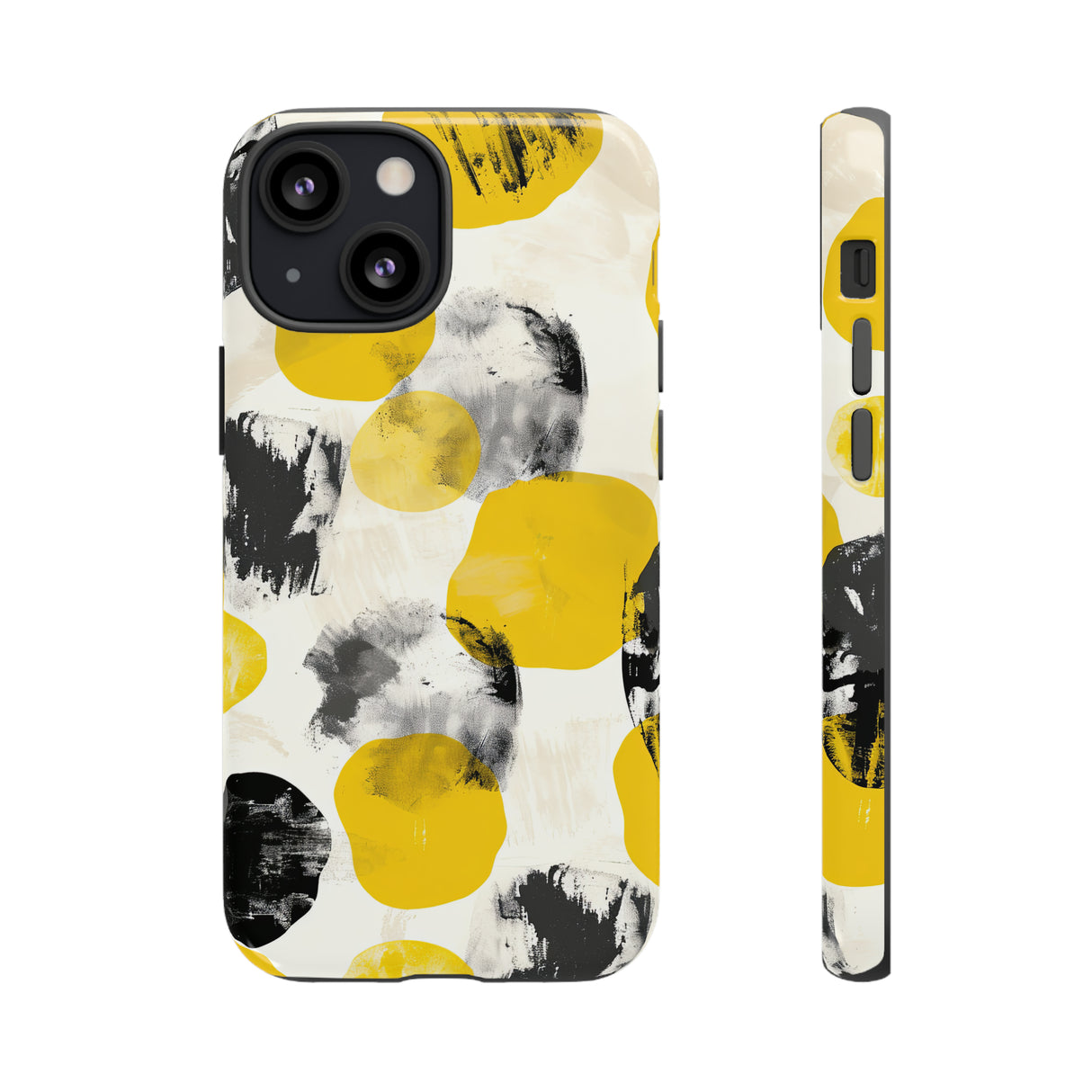 Yellow Dot Minimalism - Protective Phone Case