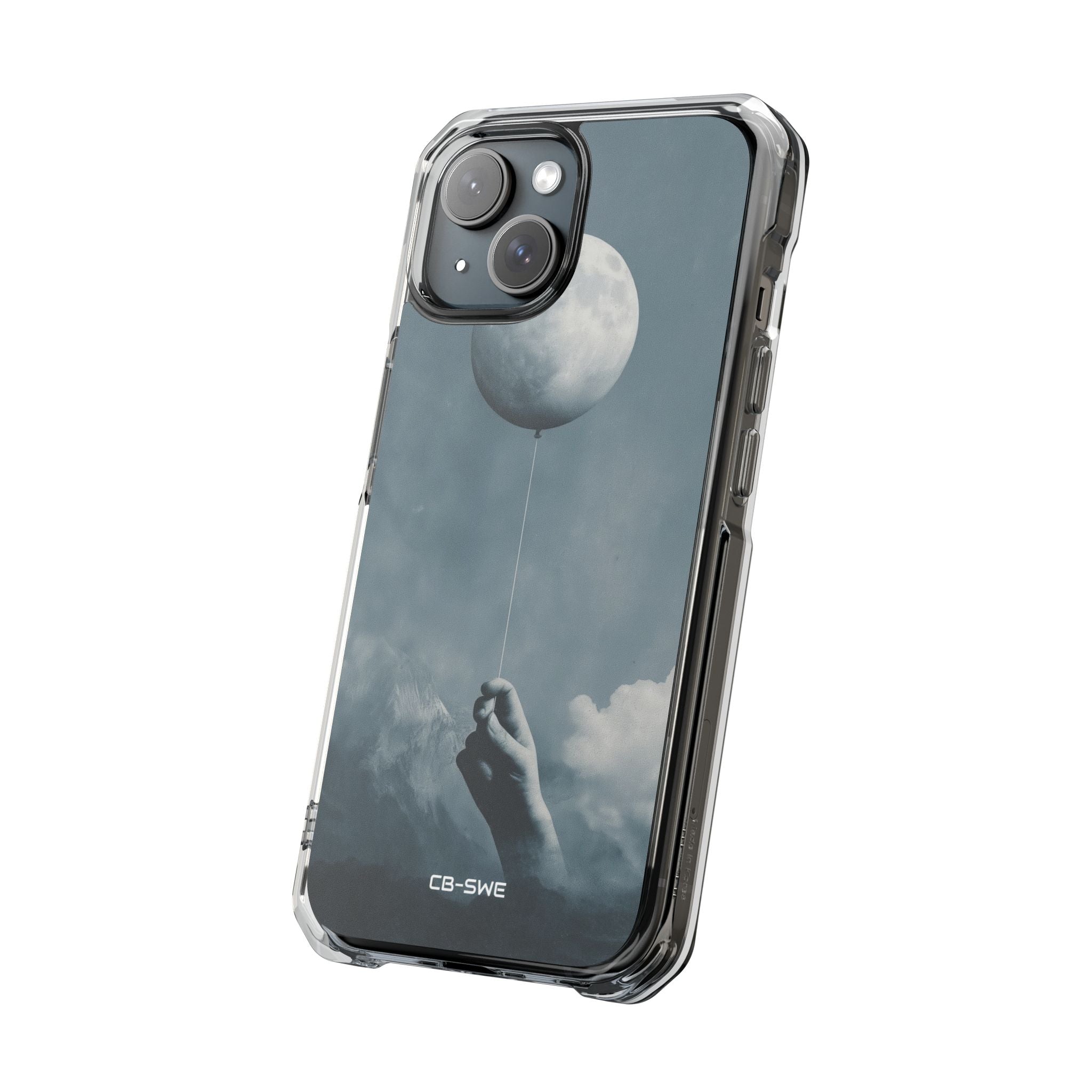 Moon Cradled Softly iPhone Case - Impact