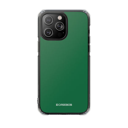 Dark Spring Green - Clear Impact Case for iPhone