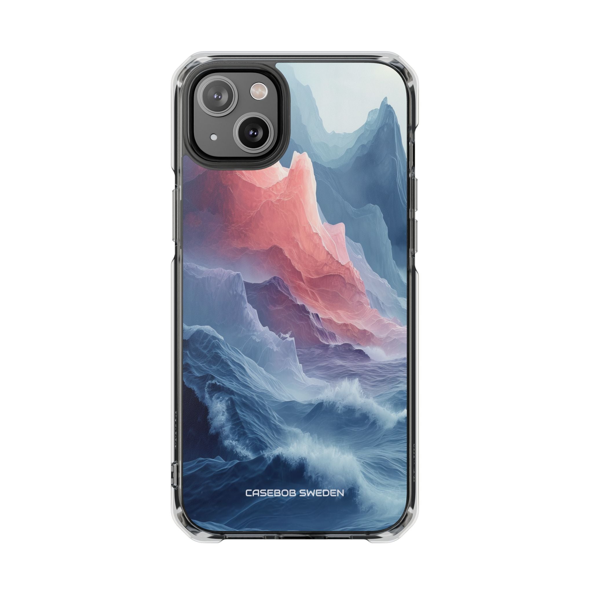 Mountain Wave Serenity - Clear Impact iPhone 14 Phone Case