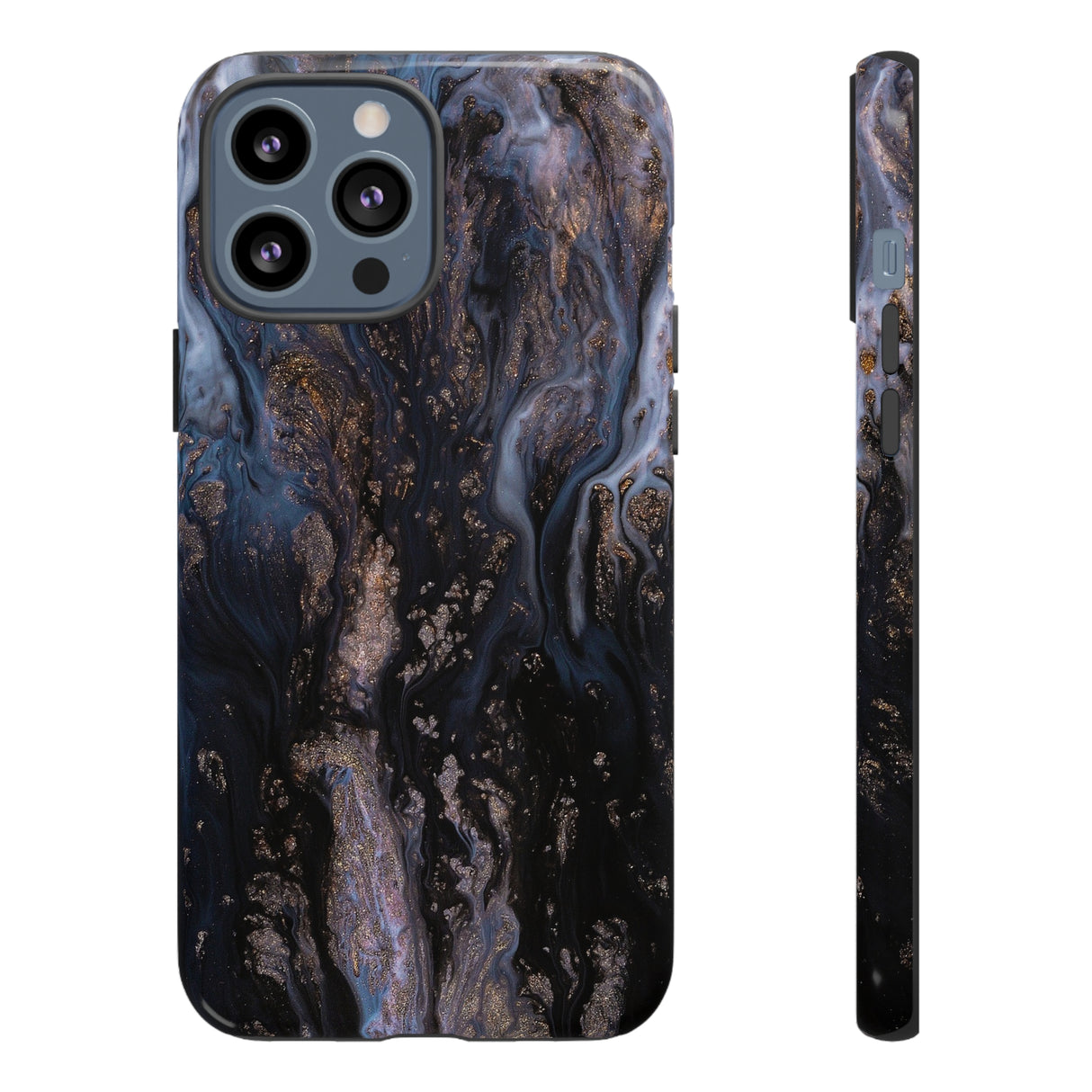 Blue River Ink Art iPhone Case (Protective) iPhone 13 Pro Max Glossy Phone Case