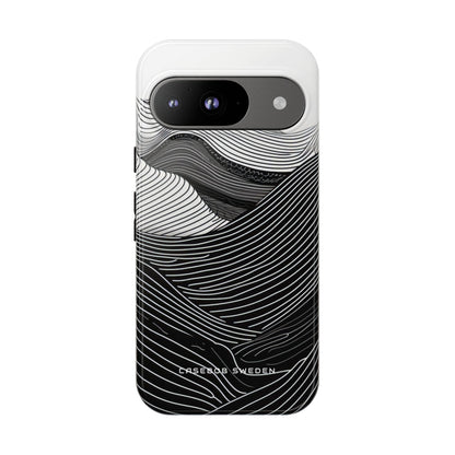 Flowing Topographic Lines Google Pixel 9 - Tough Phone Case