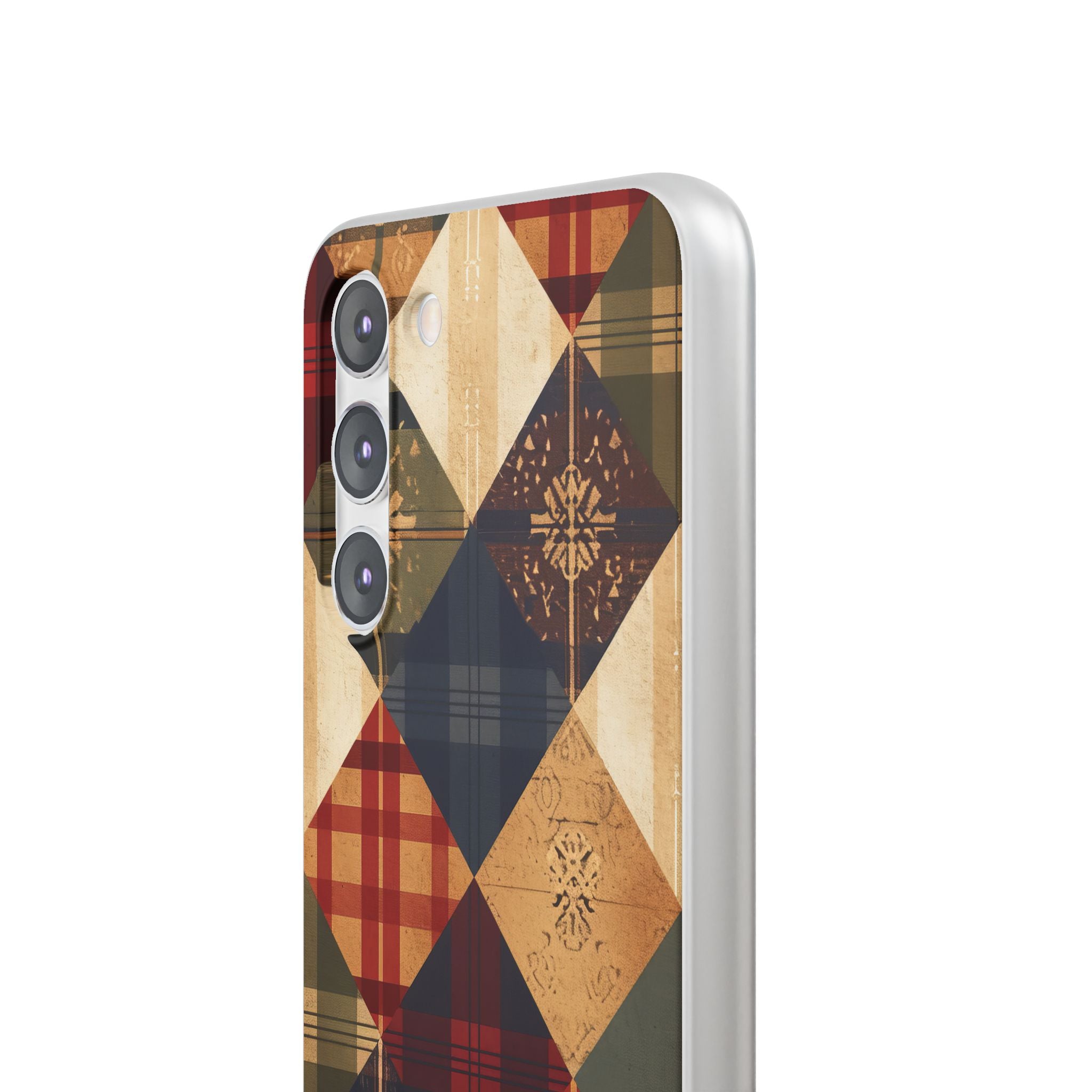 Rustic Geometric Patchwork Harmony Samsung S23 - Flexi Phone Case