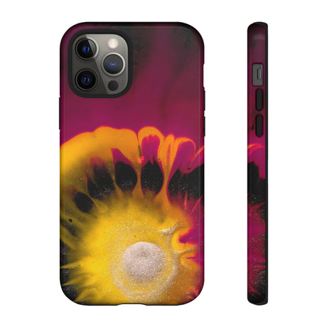 Deep Purple Ink Art iPhone Case (Protective) iPhone 12 Pro Glossy Phone Case