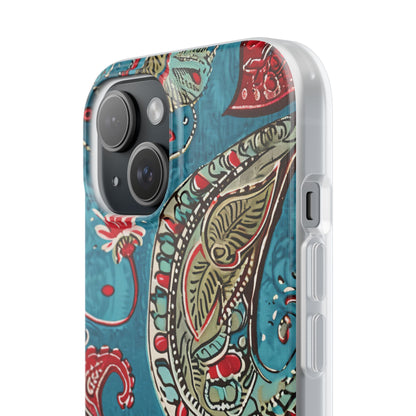 Vintage Paisley Elegance iPhone 15 - Flexi Phone Case