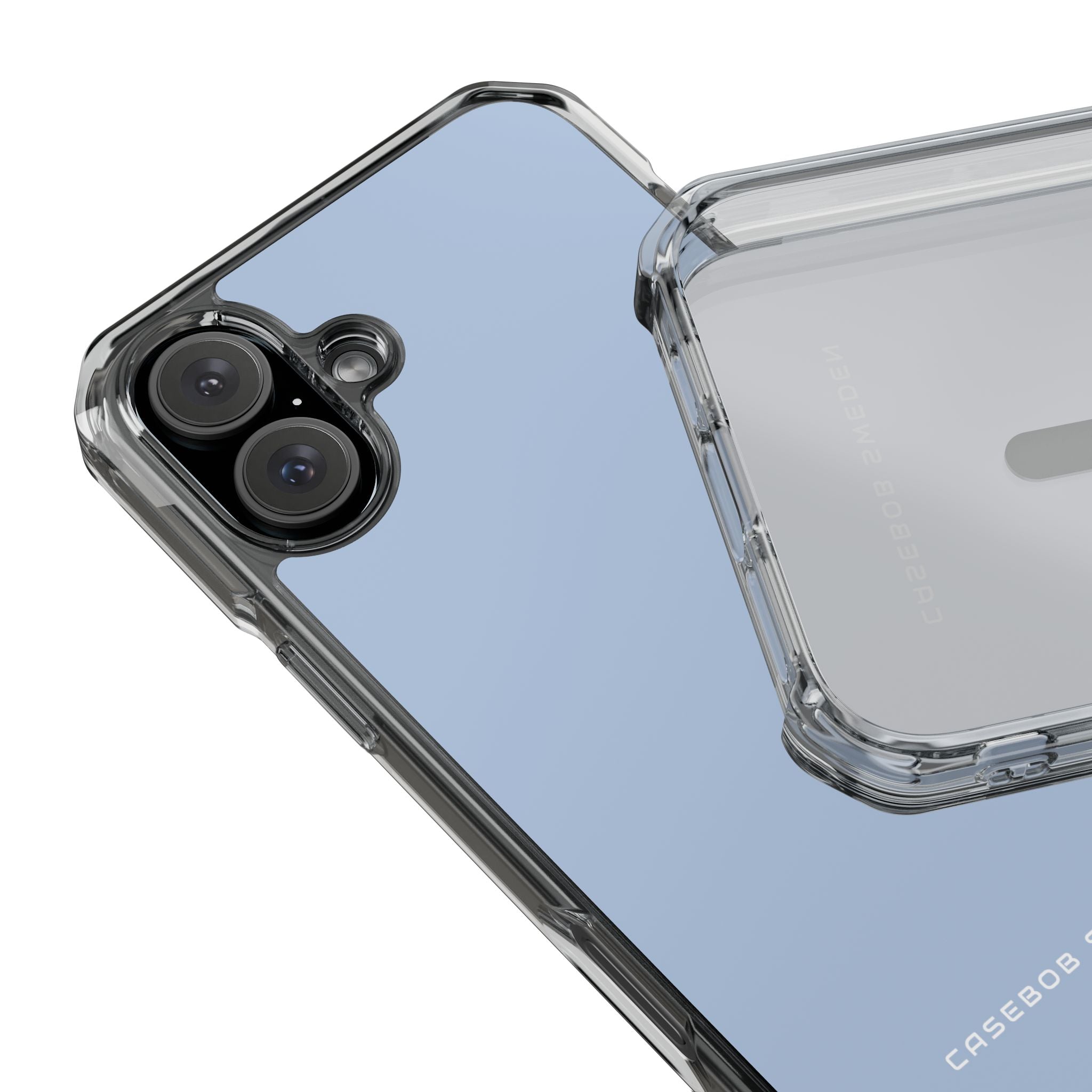 Light Steel Blue iPhone 16 - Clear Impact Phone Case