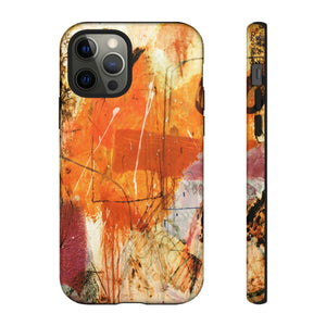 Abstract Orange Art - Protective Phone Case