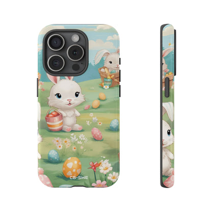 Bunnies Hunt Eggs - iPhone Case